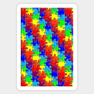 Rainbow puzzle Sticker